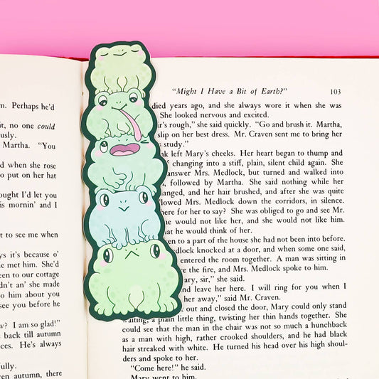 Funny Frog Butts Book Lover Reading Gift Bookmark
