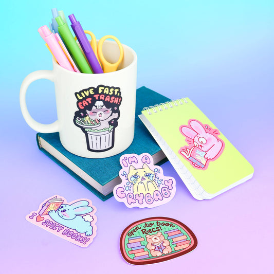 Spicy Book Funny Booktok Trendy Vinyl Sticker