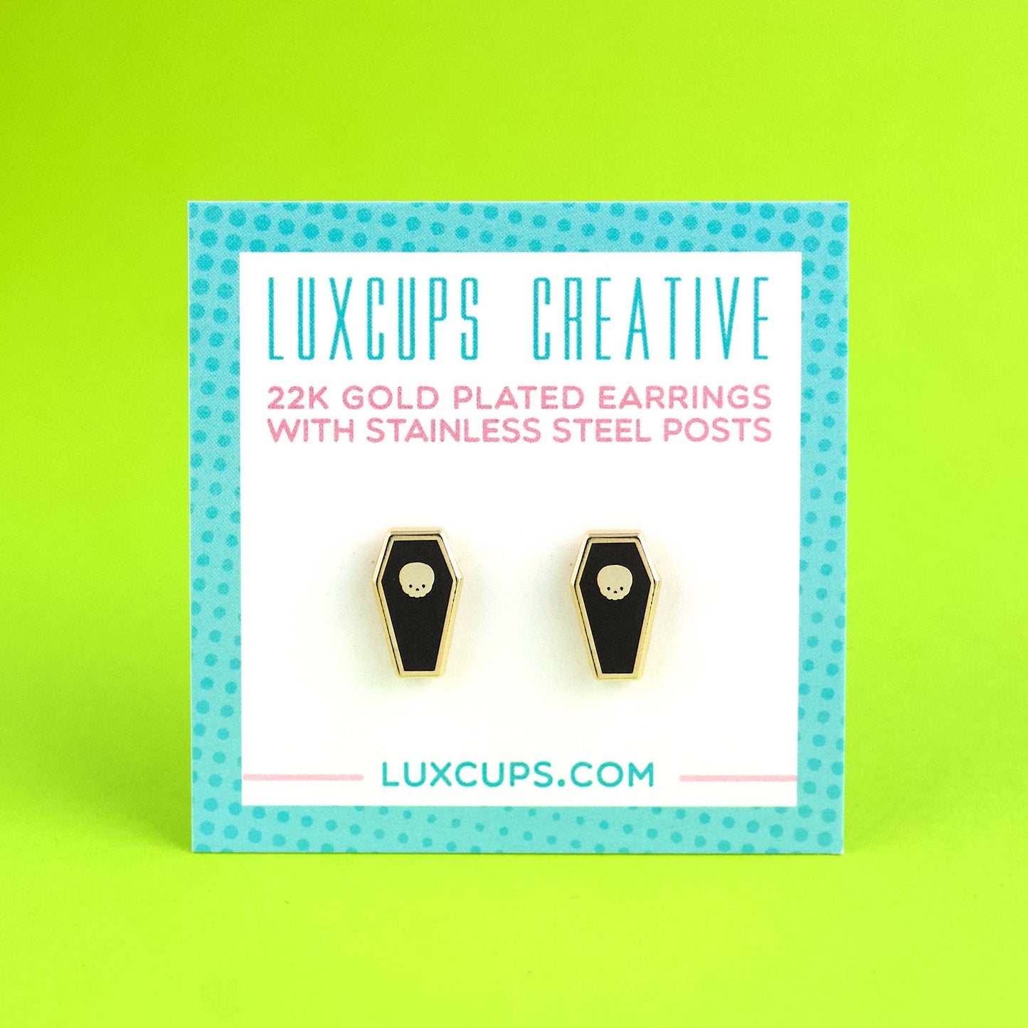 Coffin Earring Studs