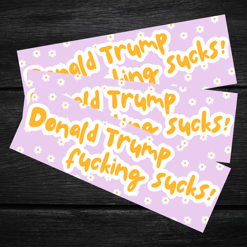 Donald Trump Sucks Cute Bumper Sticker