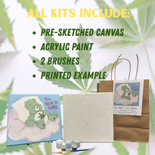 Too High to Care (Bear) Take & Paint Kit