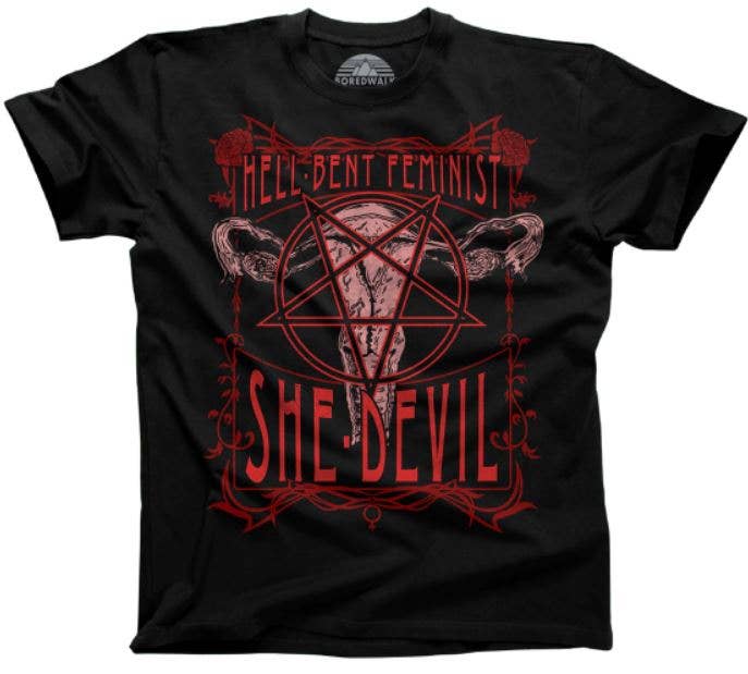 'Hell-Bent Feminist She-Devil' Unisex T-Shirt