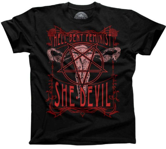'Hell-Bent Feminist She-Devil' Unisex T-Shirt