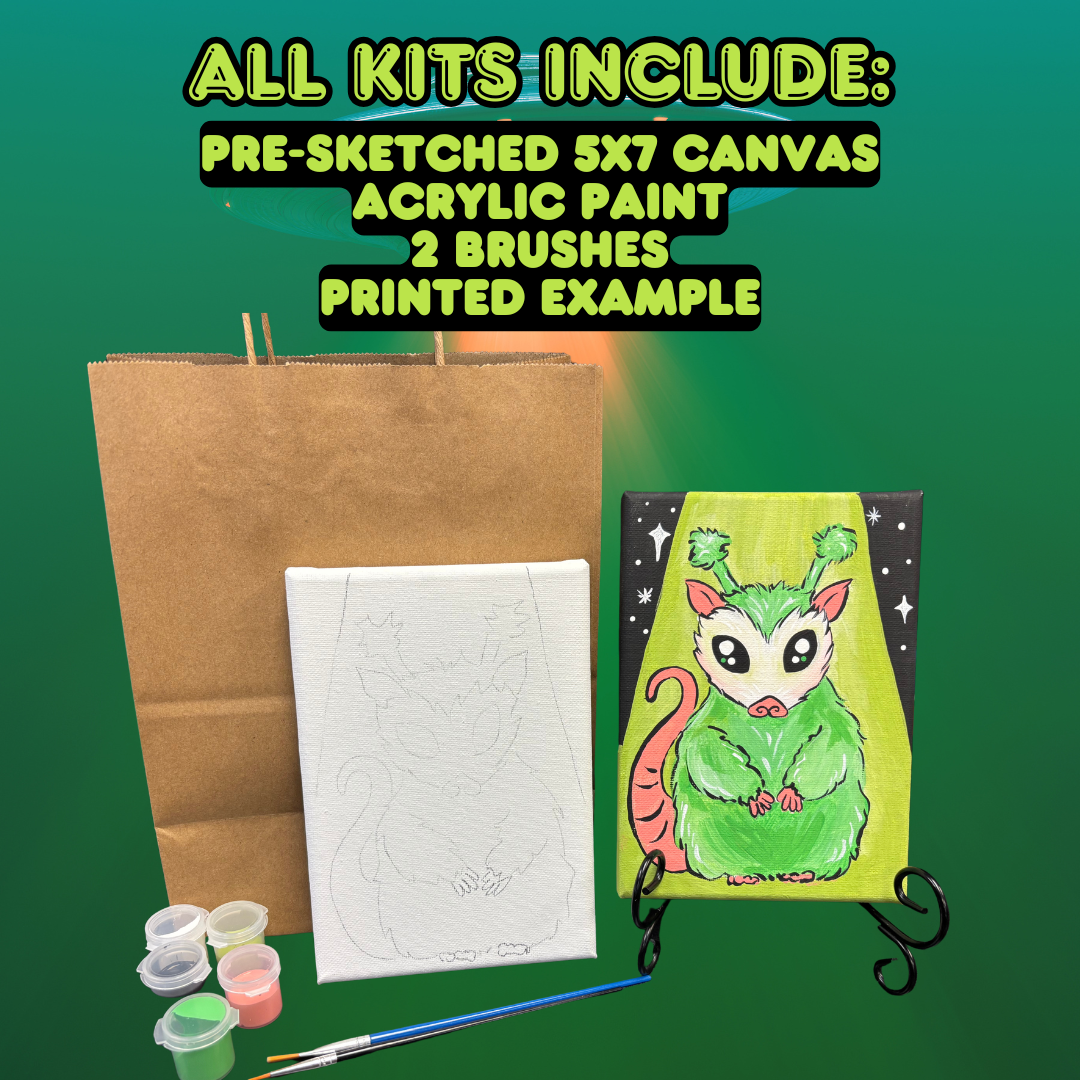 Space Opossum Take & Paint Kit