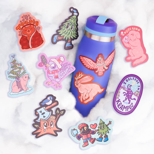 Believe In Krampus, Cryptid, Mythical, Spooky, Vinyl Sticker