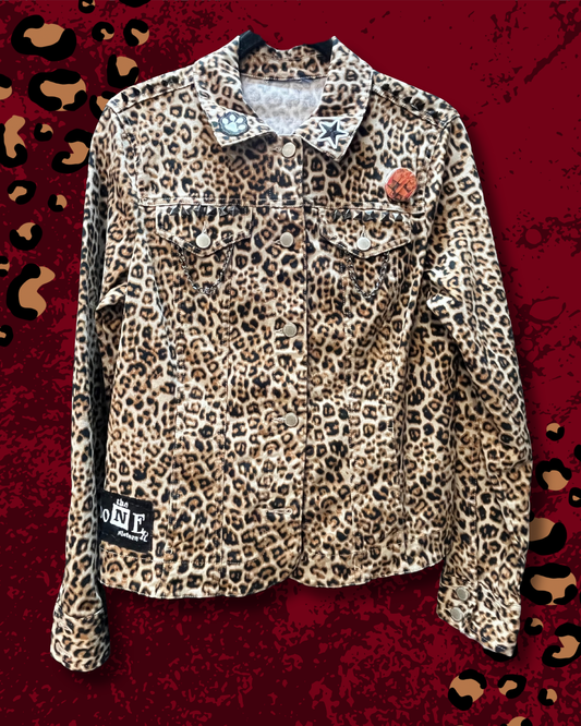 Rebel Panther Hand-Painted Adult Jacket