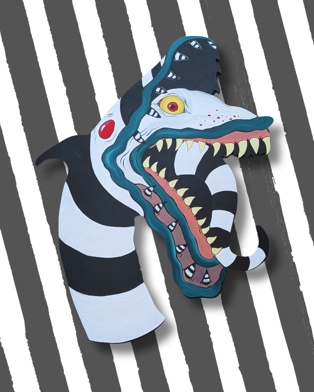 Sandworm Beetlejuice Wall Art - PREORDER