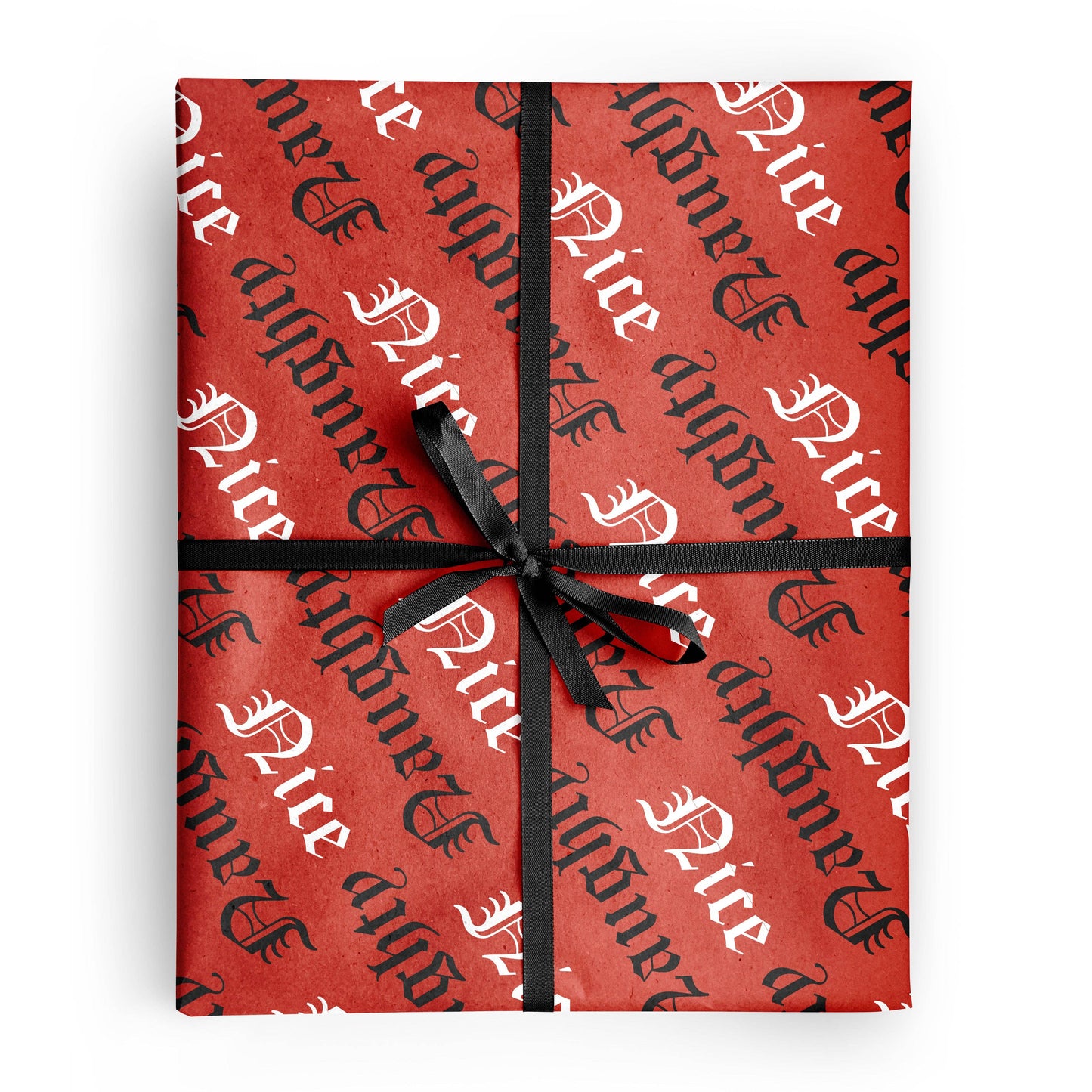 Naughty or Nice Wrapping Paper, Old English Christmas
