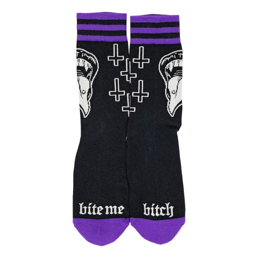 Bite Me Bitch Crew Socks