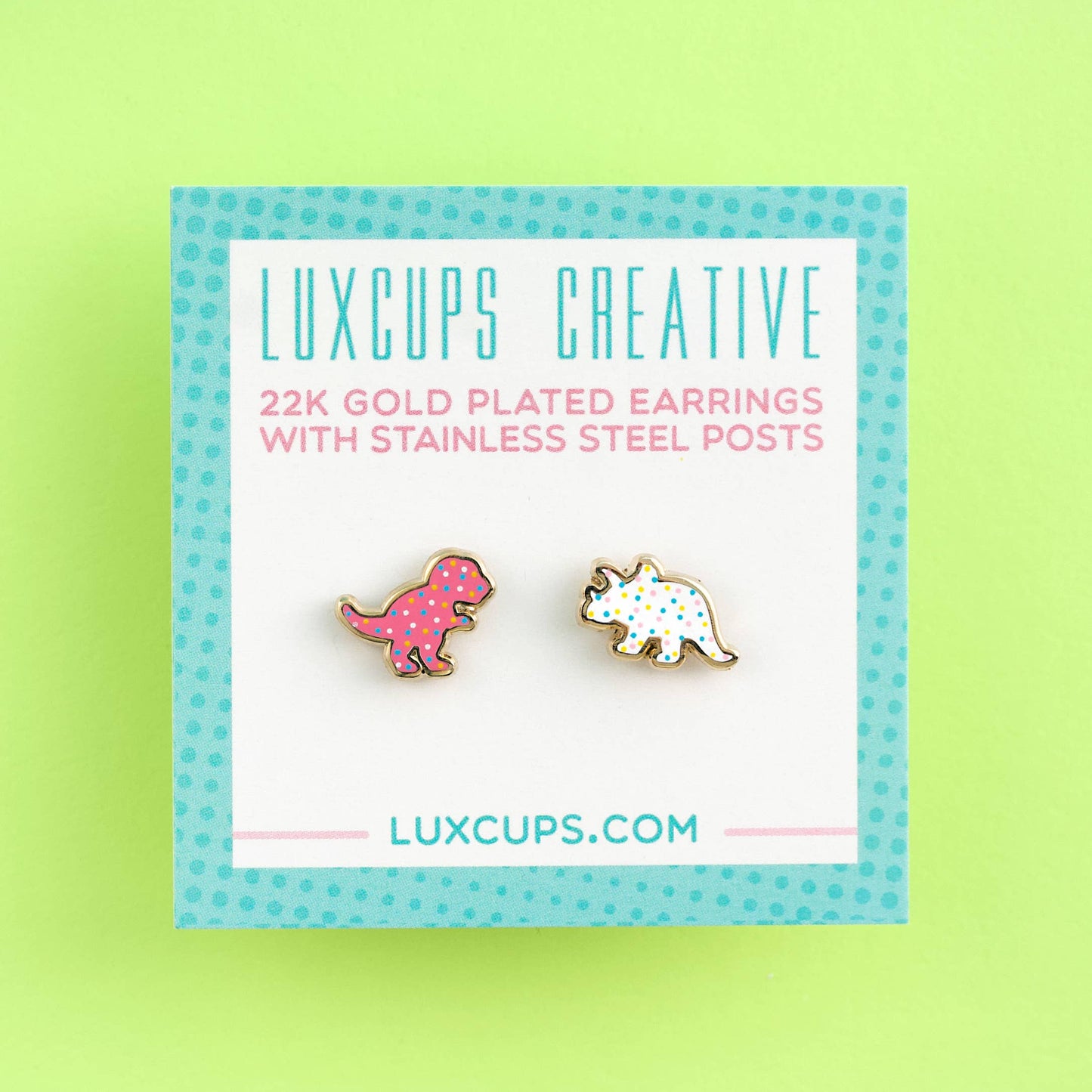 Dino Cookies Earring Studs