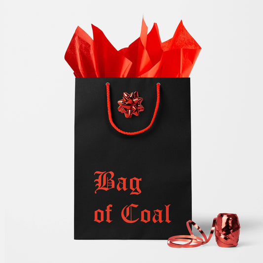Bag of Coal Gift Bag