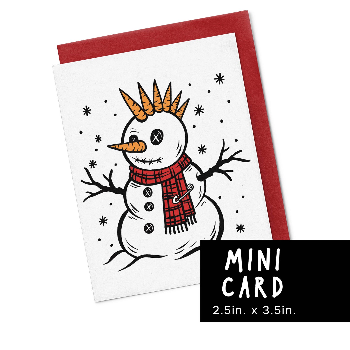 Christmas Rockin' Snowman - Mini Cards