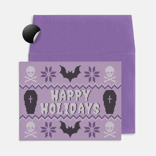 Spooky Holiday Sweater Greeting Card