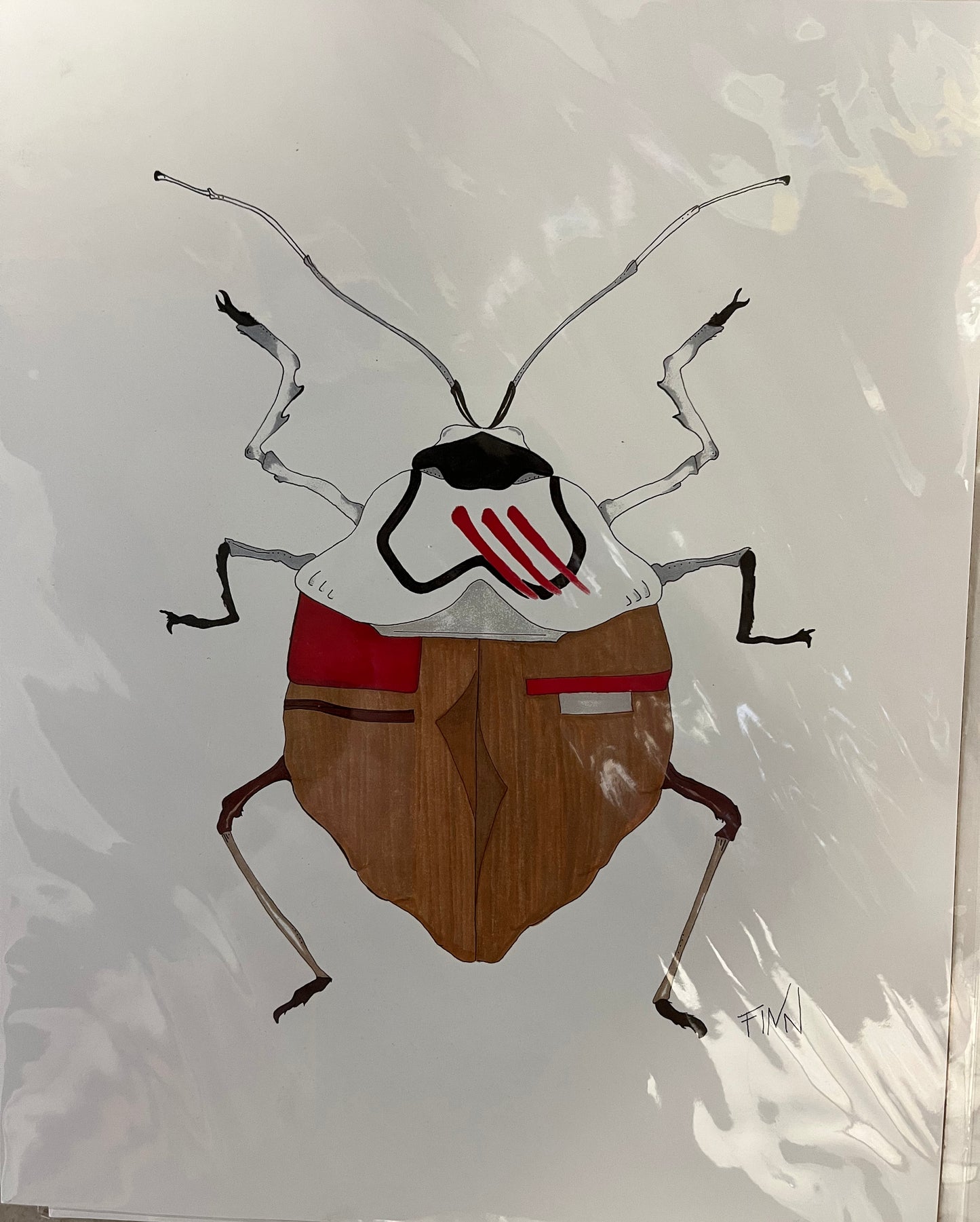 Finn Star Wars Beetle Art Print