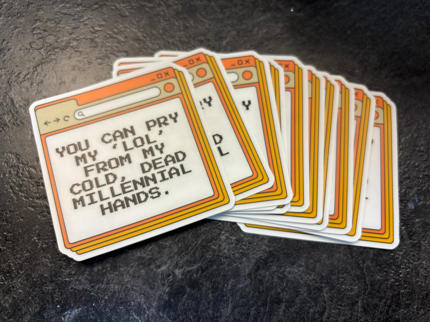 Pry My LOL From My Millennial Hands Sticker