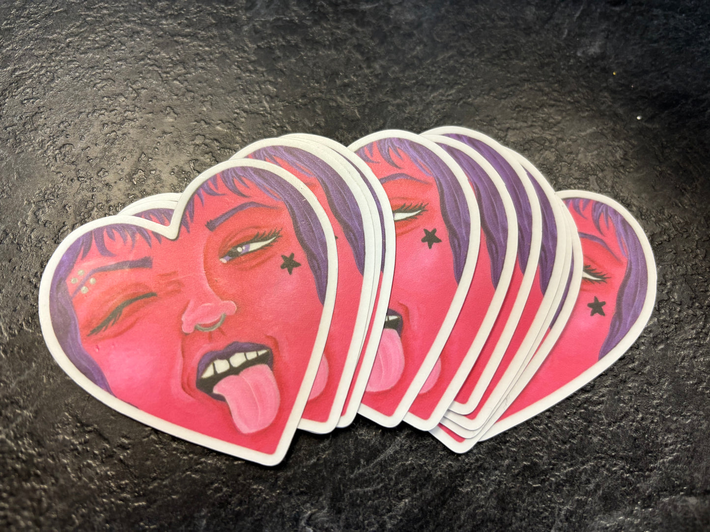 Defiance Emotion Heart Sticker