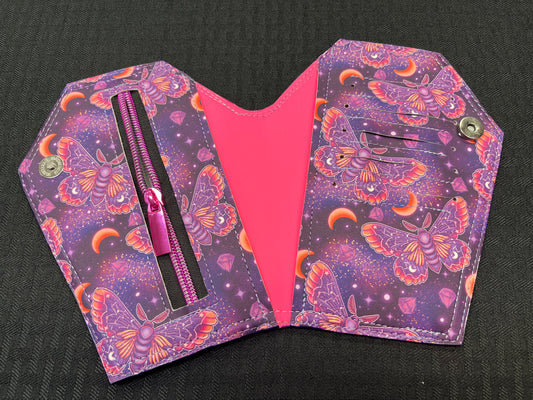 Galaxy Moth Coffin Wallet Large