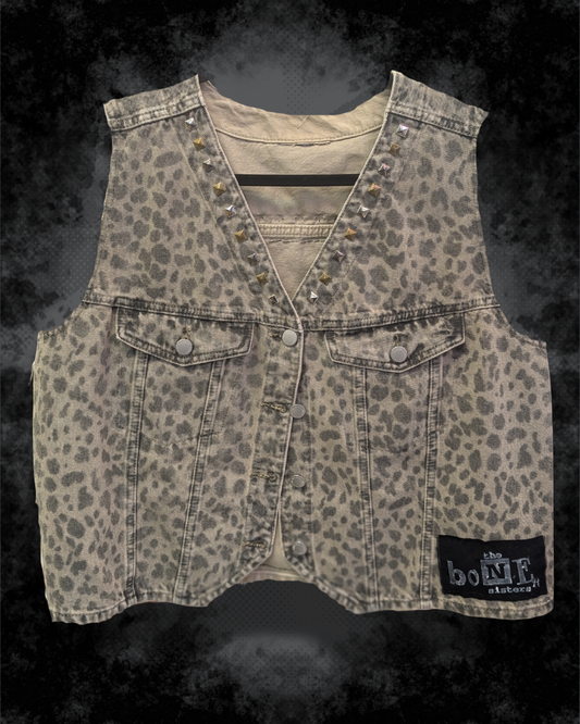 Sphinx Cat Animal Print Adult Vest - Handpainted