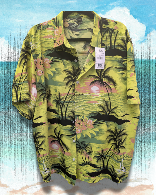 Hang 10 Zombie Button up Adult Shirt