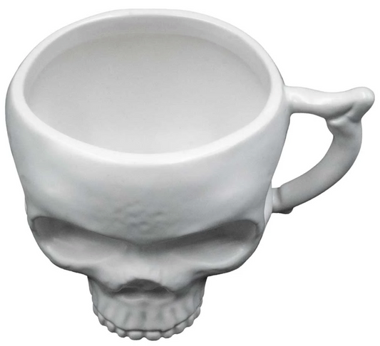 Skull Mega Mug White