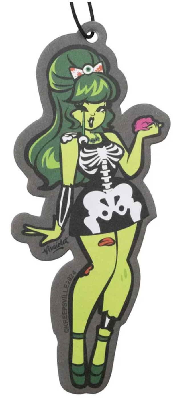Zombie Girl Car Air Freshener