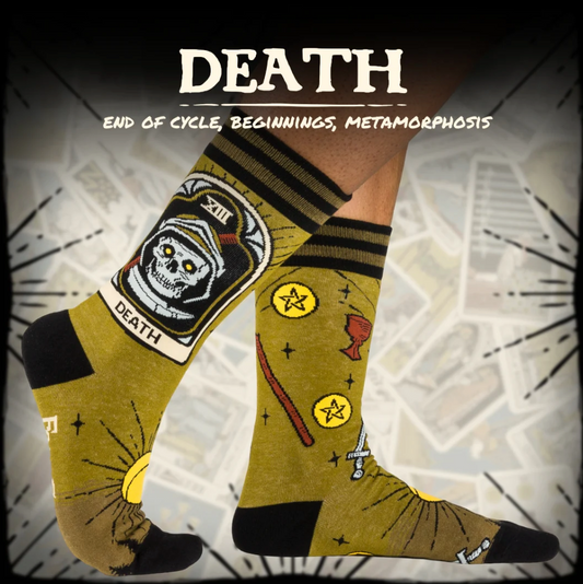 Death Tarot Nouveau Crew Socks