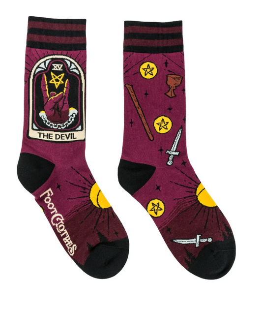 The Devil Tarot Nouveau Crew Socks