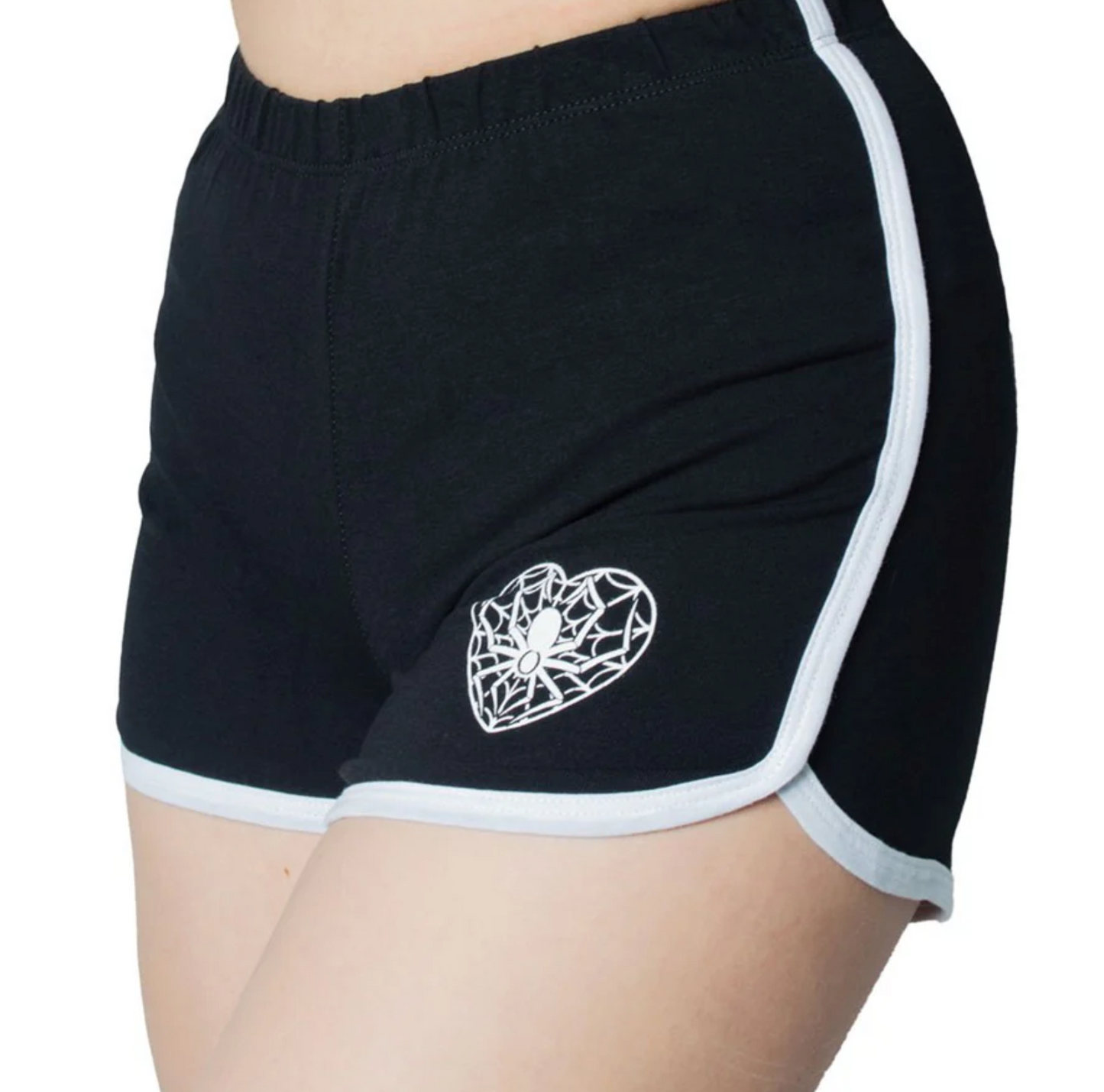 Spiderweb Heart Shorts