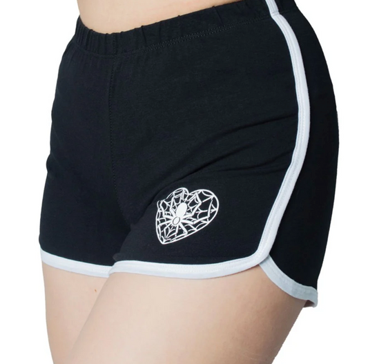 Spiderweb Heart Shorts
