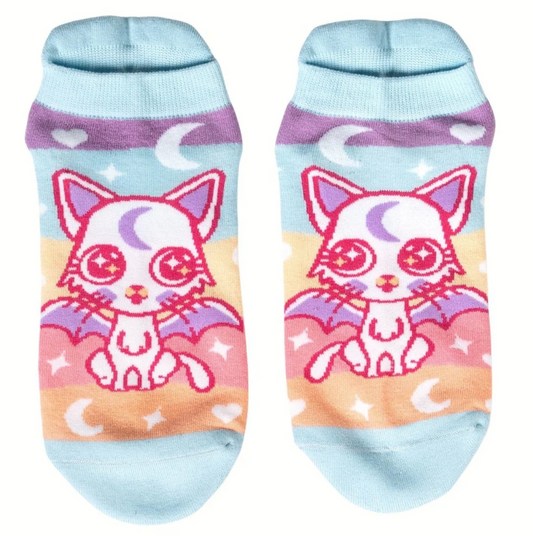 Mystic Kitty Ankle Socks
