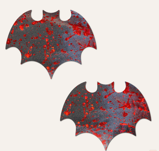 Vamp Splatter Holographic Nipple Pasties