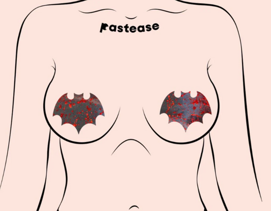 Vamp Splatter Holographic Nipple Pasties