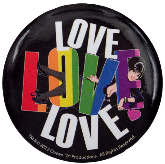 Elvira Love Large Round Button