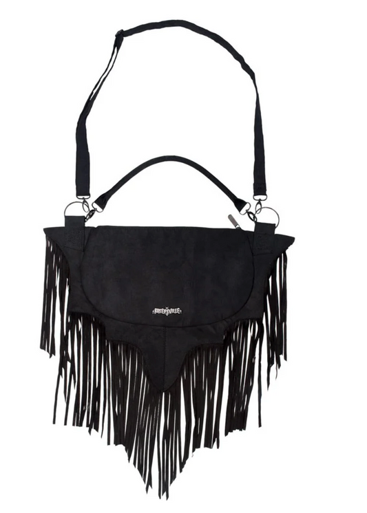 Bat Wing Fringe Shoulder Bag