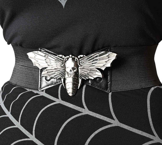 Elastic Waist Belt Death Moth