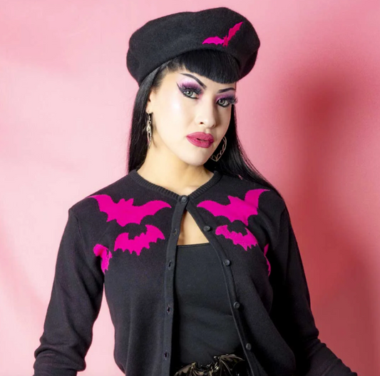 Pink Bat Beret