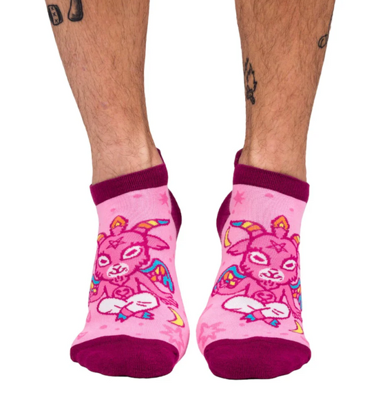 Cute Baphomet Ankle Socks