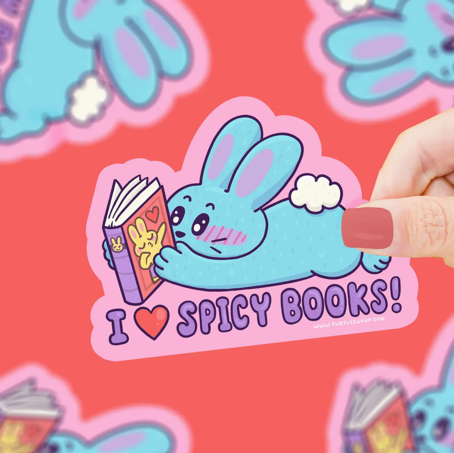 Spicy Book Funny Booktok Trendy Vinyl Sticker