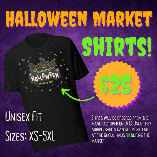 Clarksville Halloween Market Shirt 2025 PREORDER