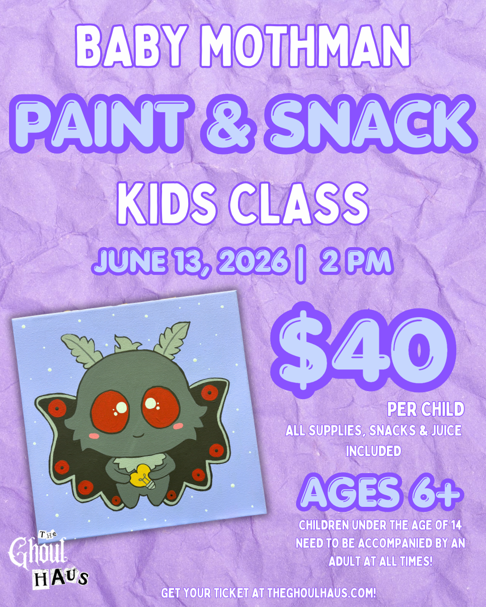 Baby Mothman Kids Paint & Snack Class