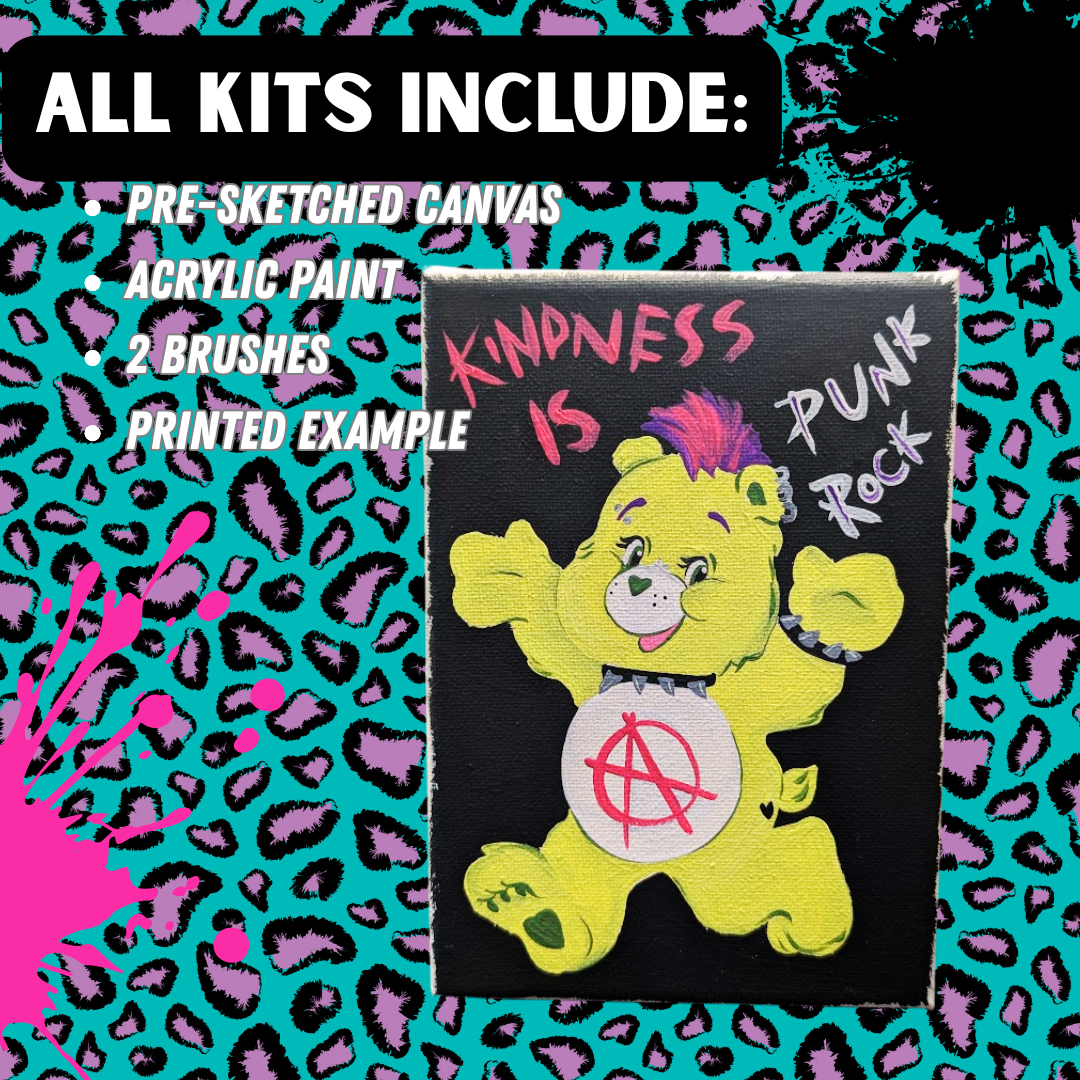 Kindness is PUNK - Take & Paint kit