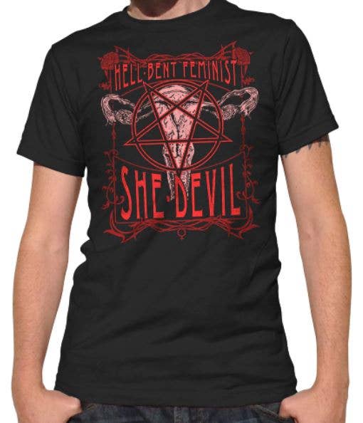 'Hell-Bent Feminist She-Devil' Unisex T-Shirt