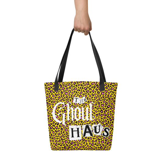 The Ghoul Haus Leopard Tote Bag
