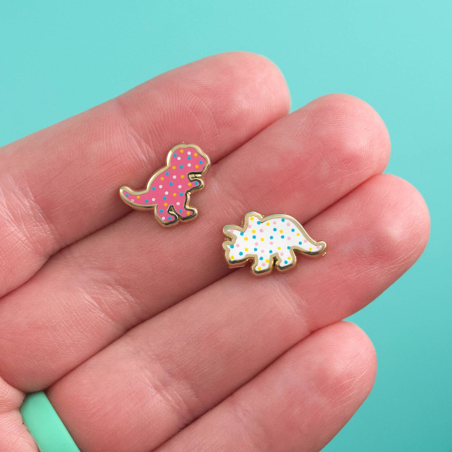Dino Cookies Earring Studs