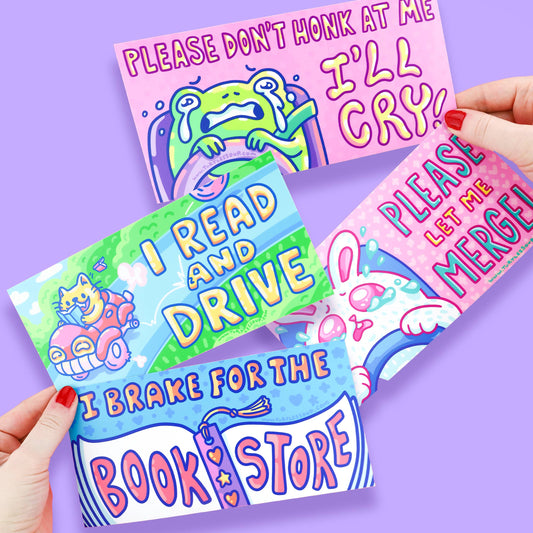 I Can't Drive I'm Gay Funny LGBTQ+ Vinyl Car Bumper Sticker