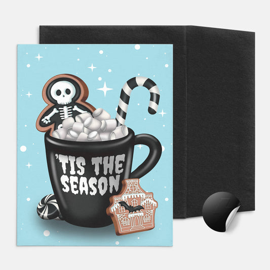 Gingerbread Skeleton Man Greeting Card