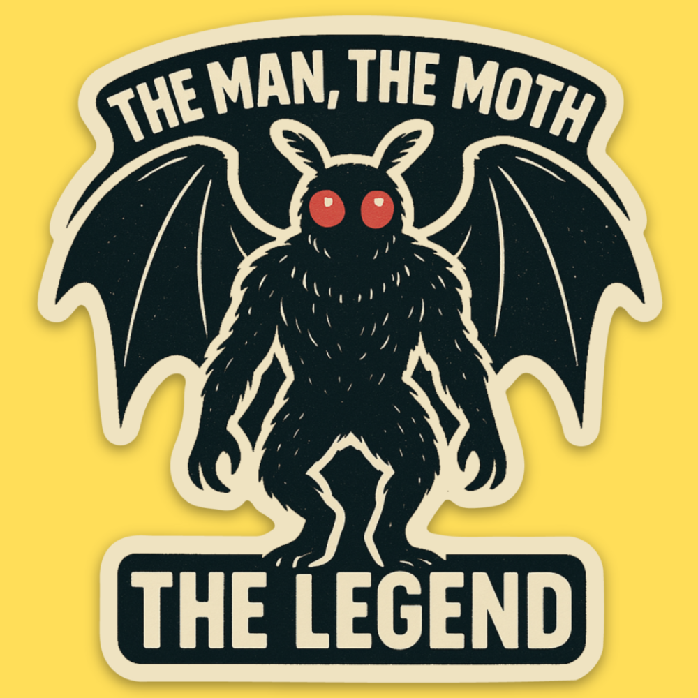 'The Man, The Moth, The Legend' Sticker