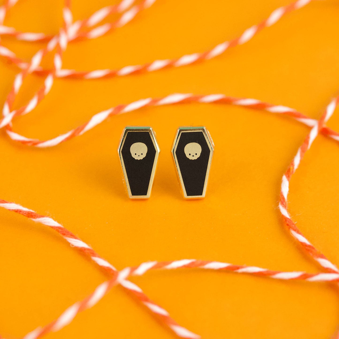 Coffin Earring Studs