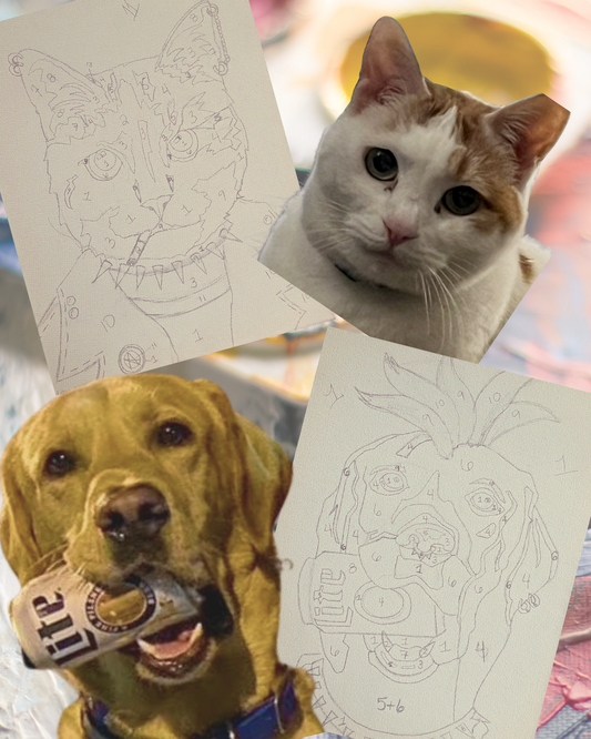 CUSTOM Paint Your Pet Punk Kits