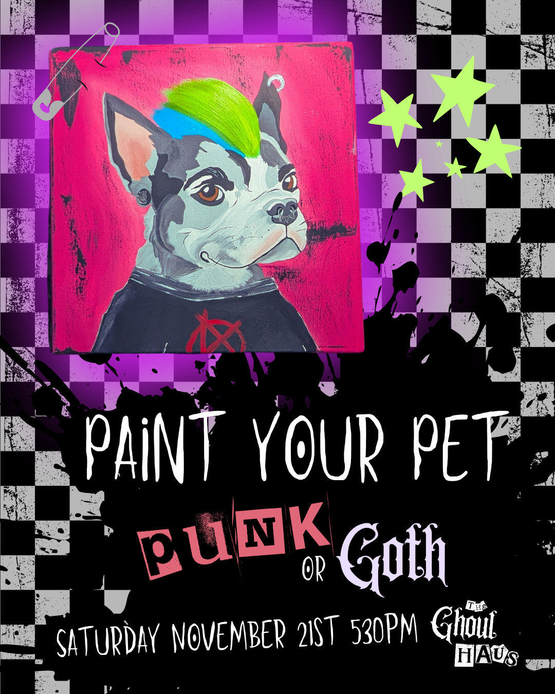 Paint your Pet PUNK/Goth!